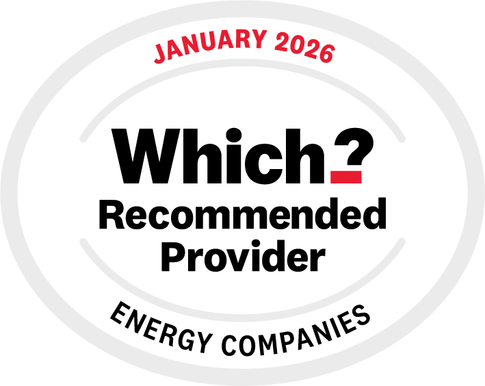 Which? Recommended Provider for Energy Companies, January 2026